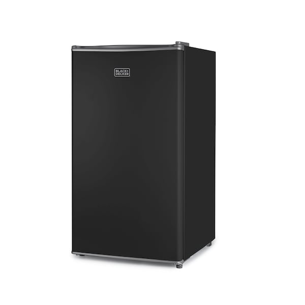 Black & Decker Compact Refrigerator Energy Star Single Door Mini Fridge with Freezer, 3.2 Cubic